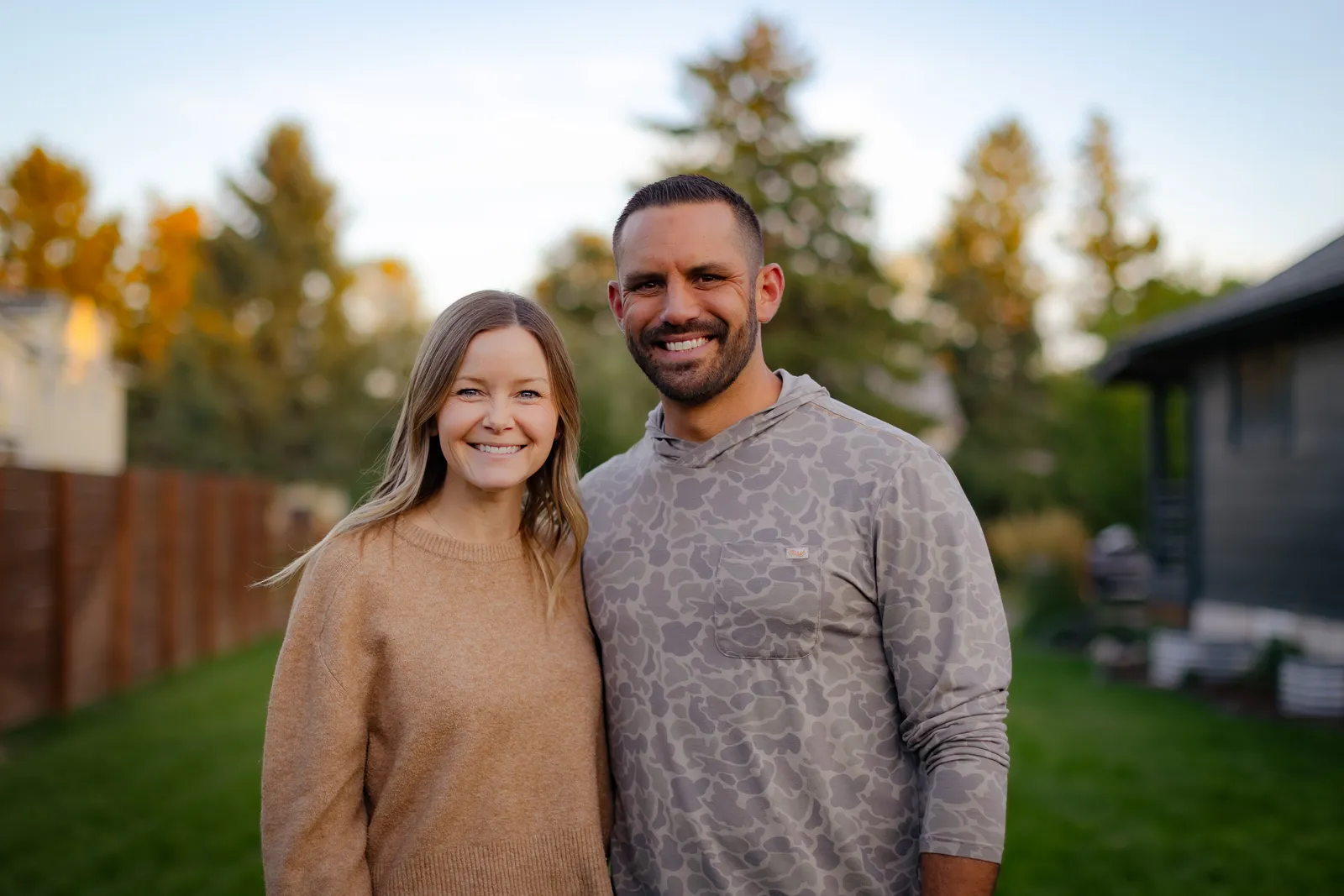 Courtney Romero with her husband, Andrew